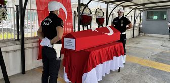 Mersin'de kalp krizi sonucu vefat eden polis için tören düzenlendi