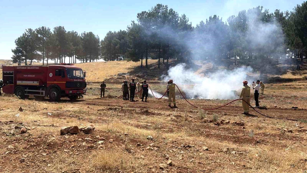 Adıyaman'da kuraklık ve orman yangını tatbikatı düzenlendi