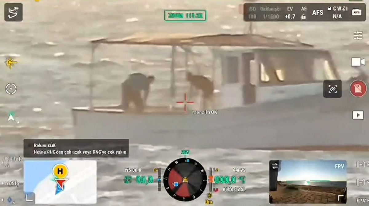 Urla’da trol avına dronlu operasyon