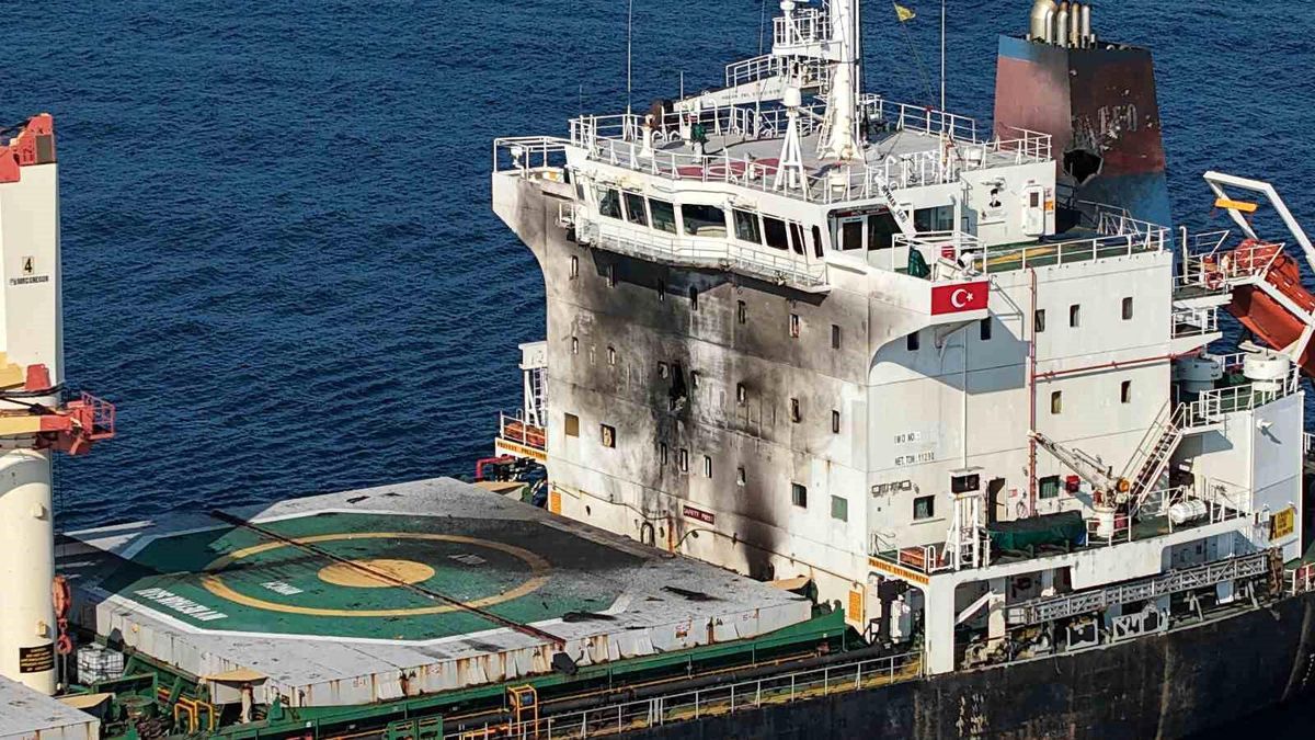 Türk bayraklı 'Mv Reyhan Sarı' kuru yük gemisi