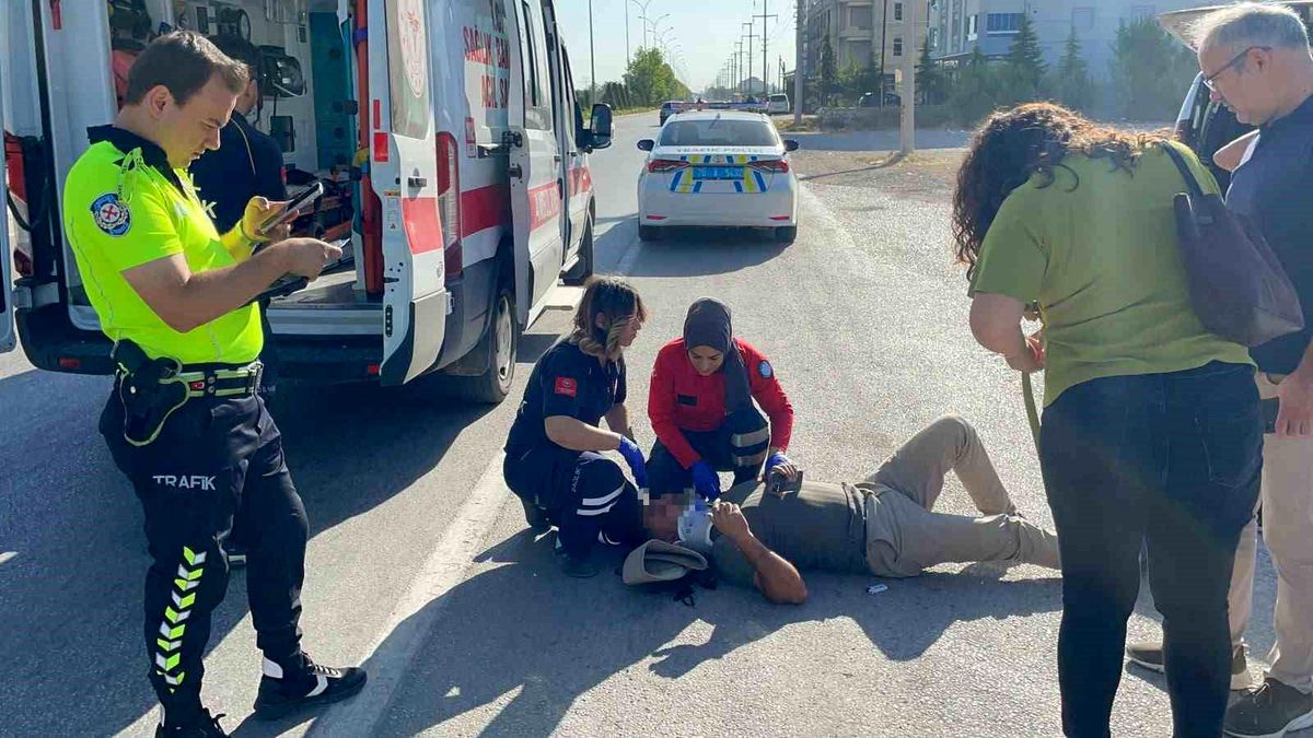 Karaman'da motosiklet kazası: 1 yaralı