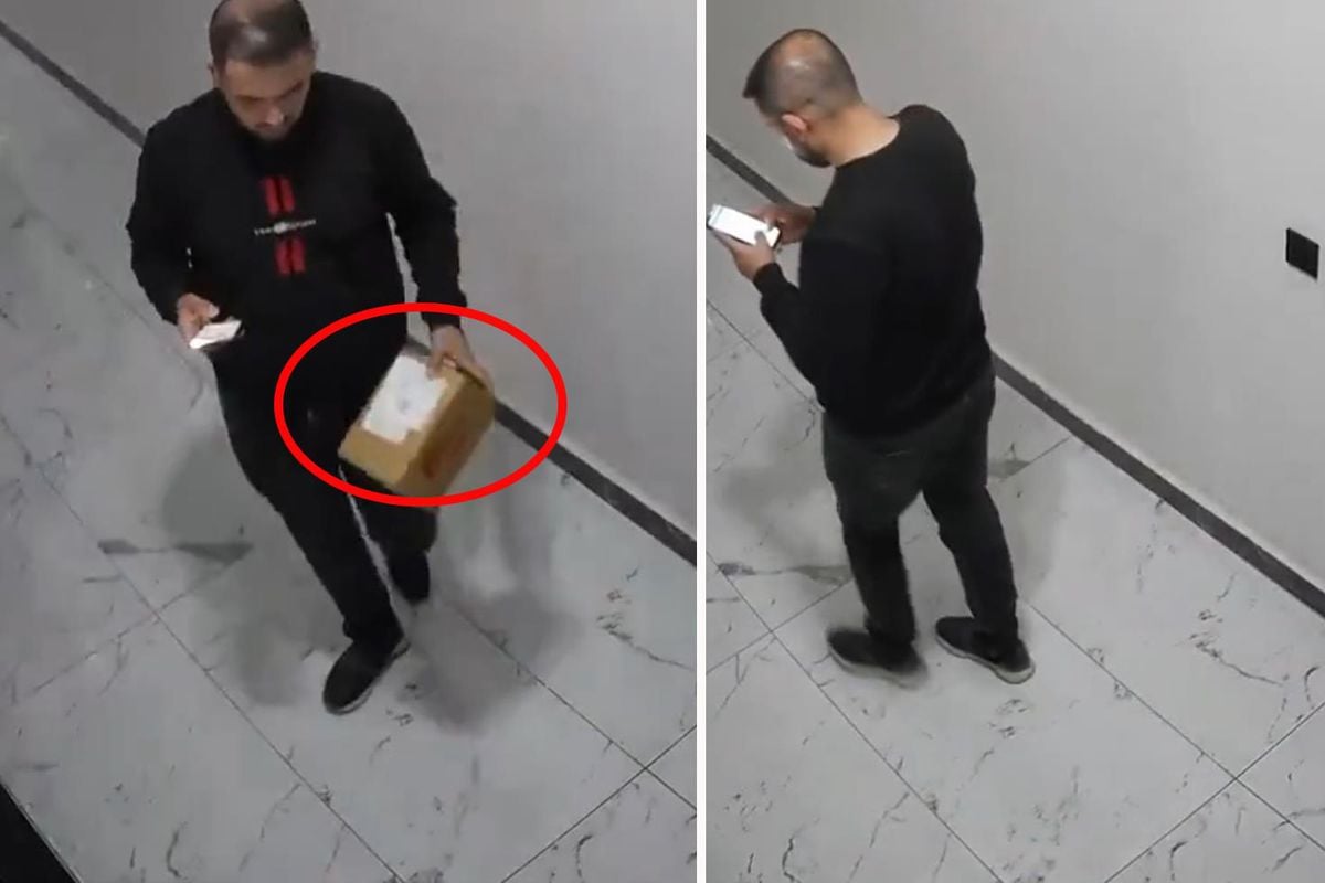 Kargoyu kameraya bakarak kırdı