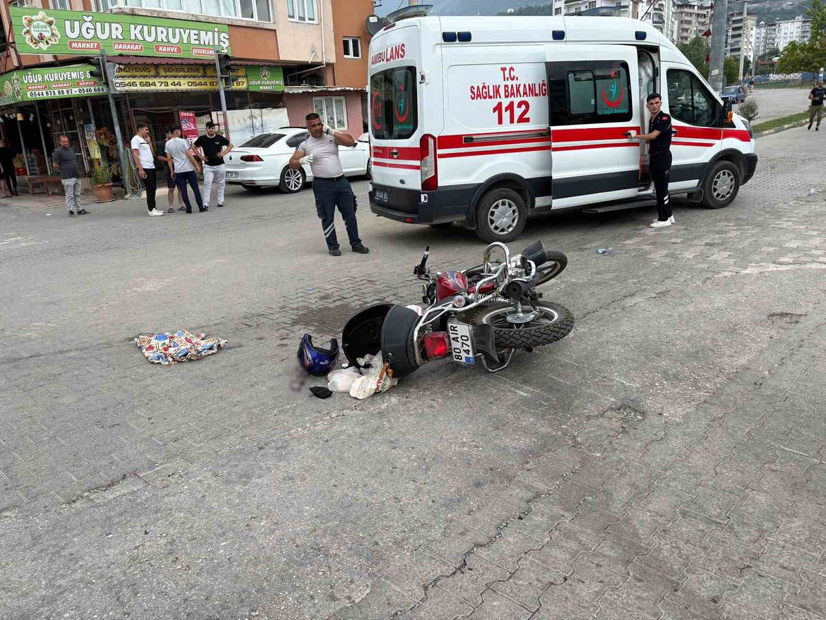 Düziçi'nde motosiklet kazası: 1 yaralı