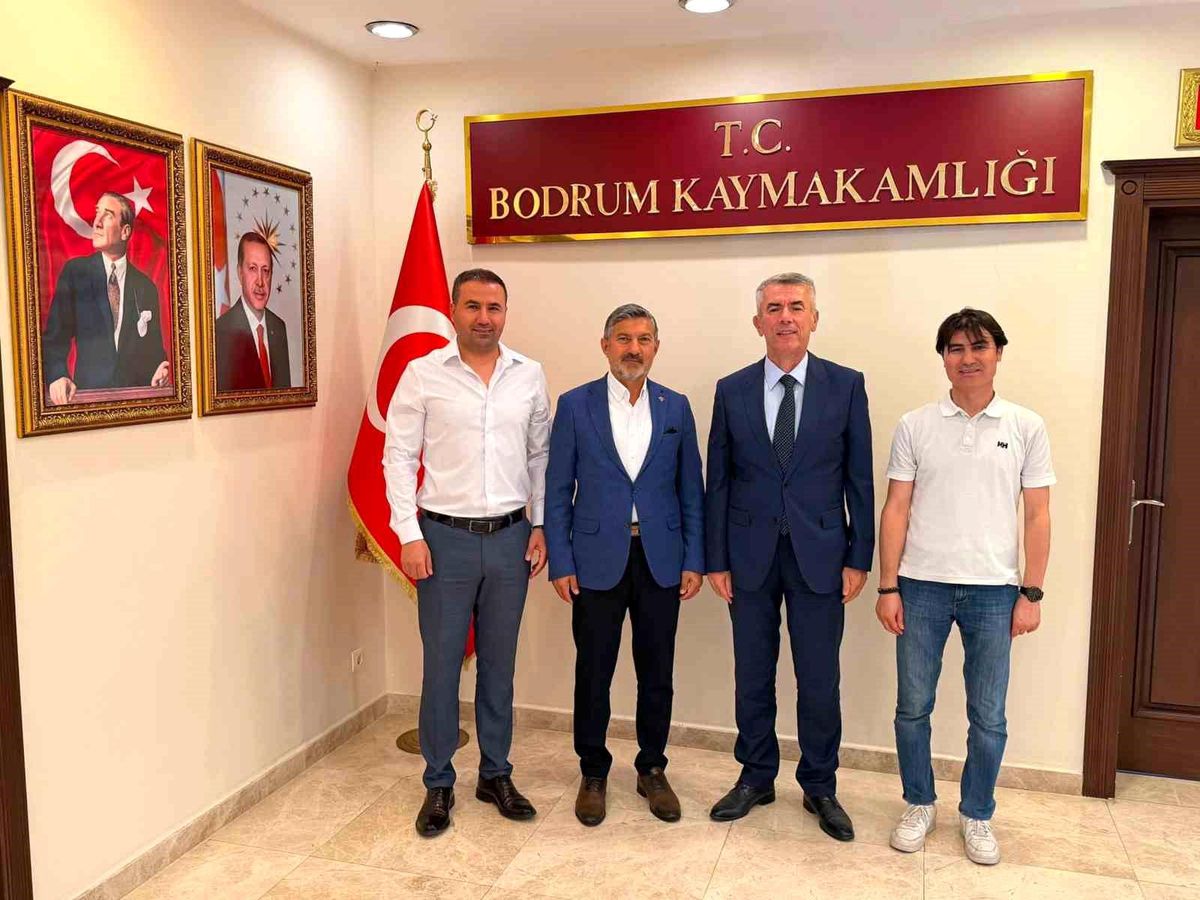 Uçak'tan Bodrum Kaymakamı Sırmalı ve İlçe Milli Eğitim Müdürü'ne ziyaret