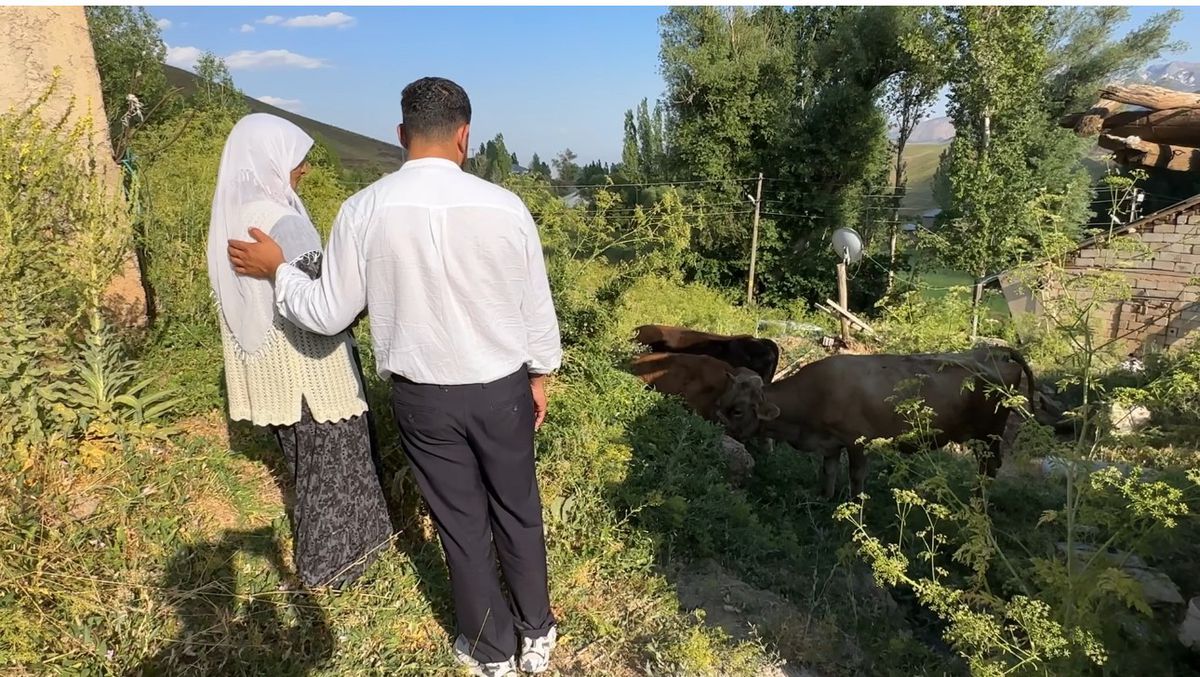 İneği ölen aileye 2 inek ve buzağı yardımı