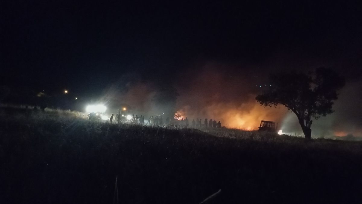 Yozgat'ta 100 dönüm hububat kül oldu