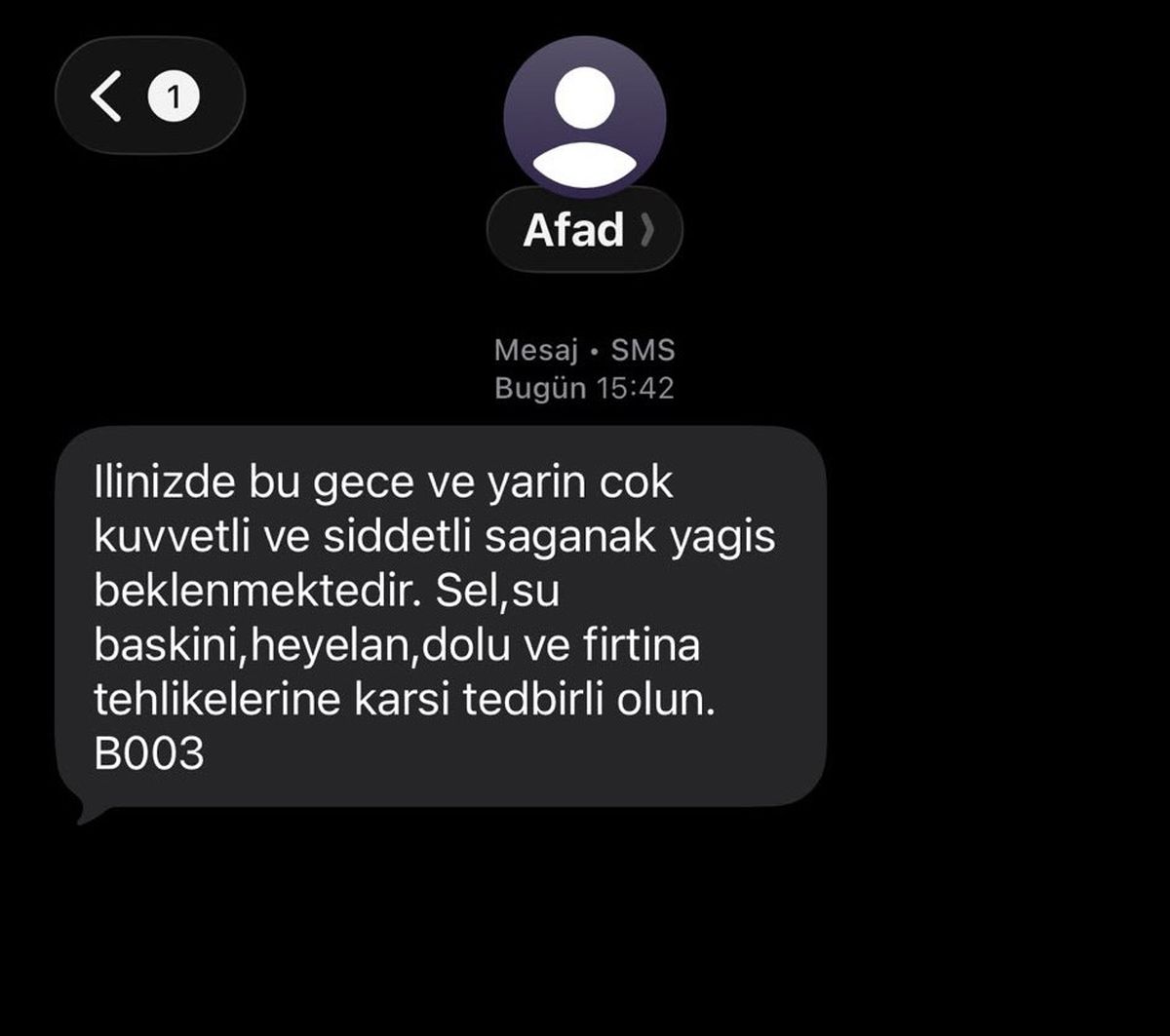 AFAD, Sakarya’ya şiddetli yağış uyarısı