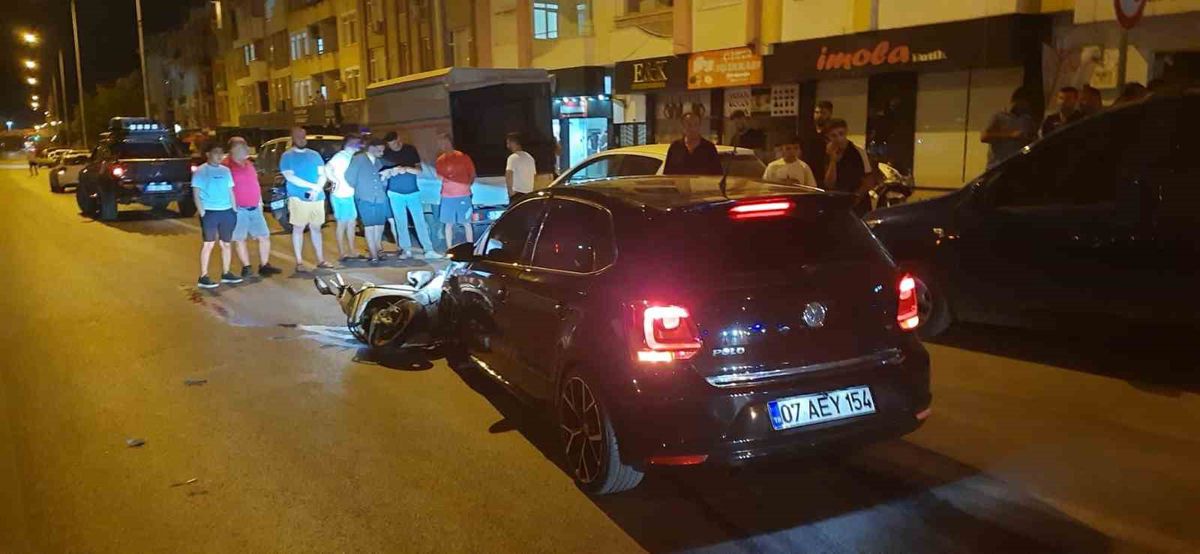 Gazipaşa’da motosiklet kazası: 1 ağır yaralı