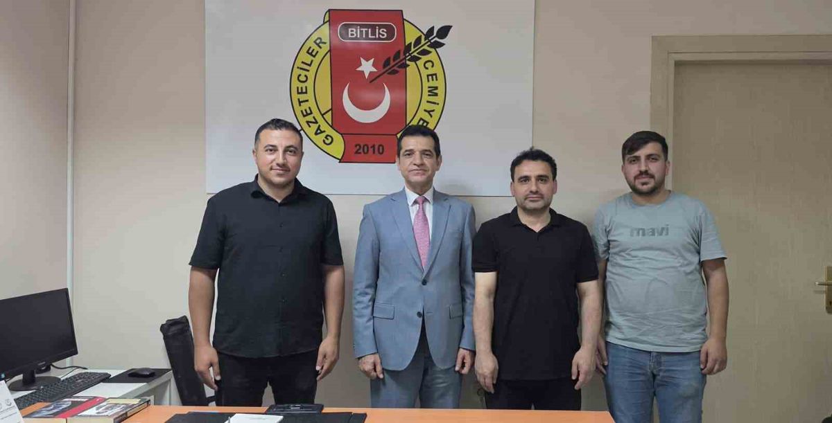 BİK Van Bölge Müdürü Bitlis Gazeteciler Cemiyeti'ni ziyaret etti