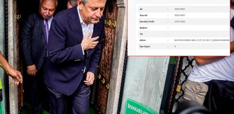 Özgür Özel başkanlığındaki Yeni Parti, Yargıtay resmi sitesine işlendi