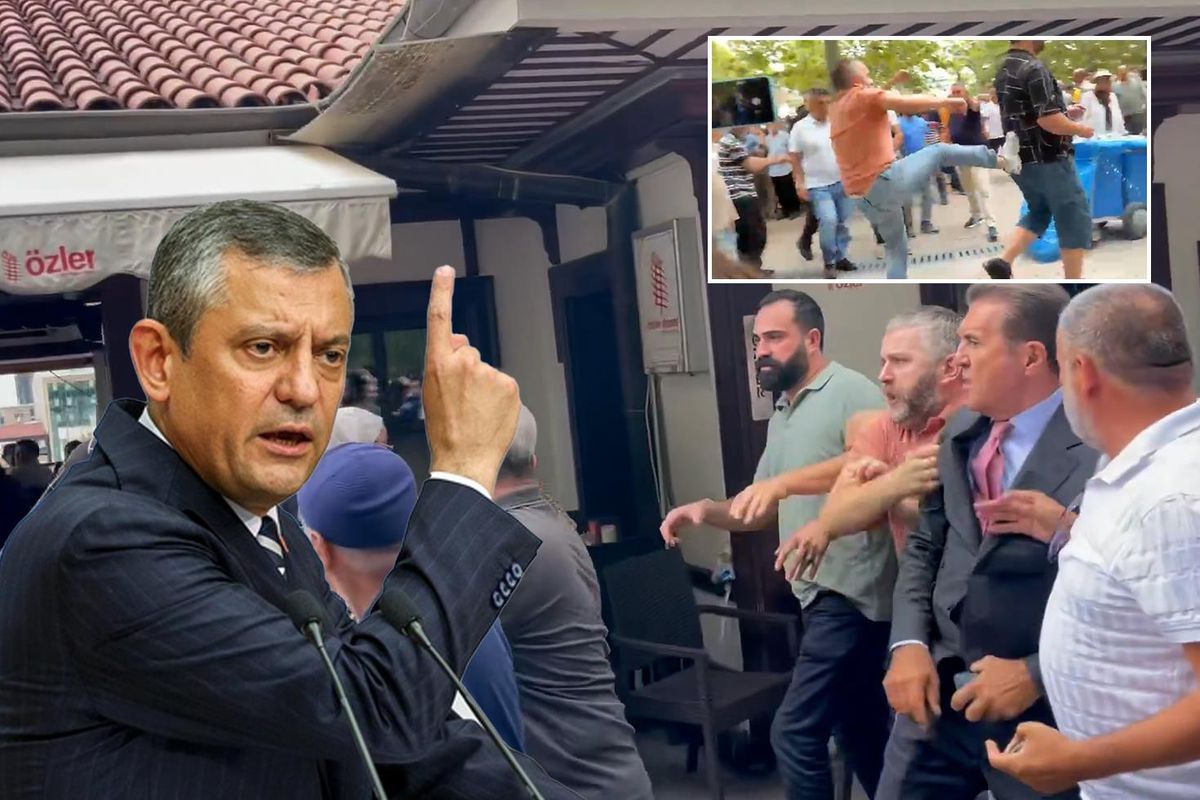Özgür Özel'in cuma çıkışında ortalık karıştı! Sarıgül araya girince arbede çıktı