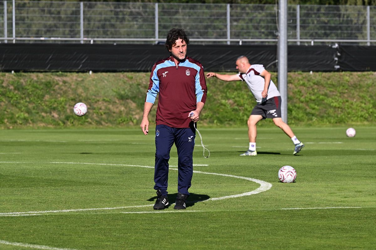 Trabzonspor futbolcuları Avusturya'da antrenman yapıyor.