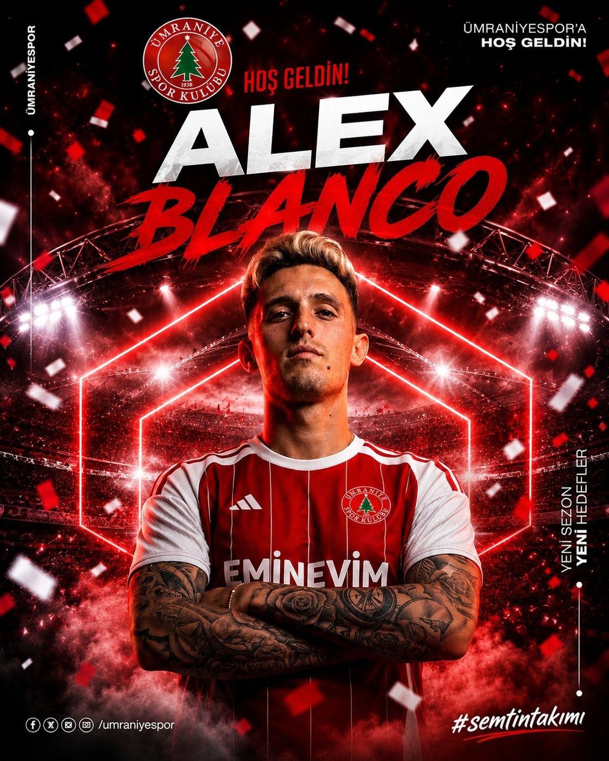 Ümraniyespor, İspanyol futbolcu Alex Blanco'yu transfer etti