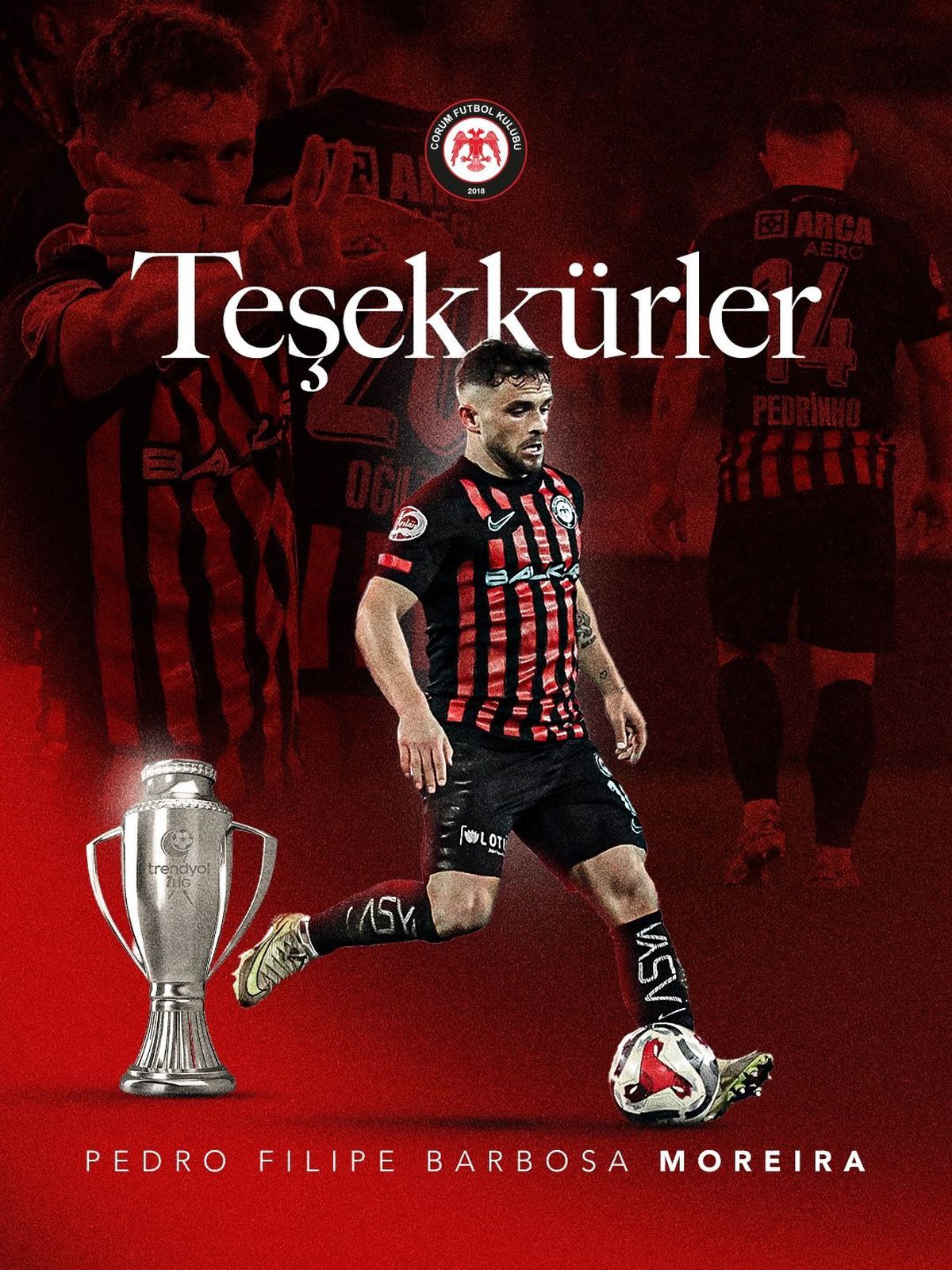 Çorum FK, Pedrinho ile yollarını ayırdı