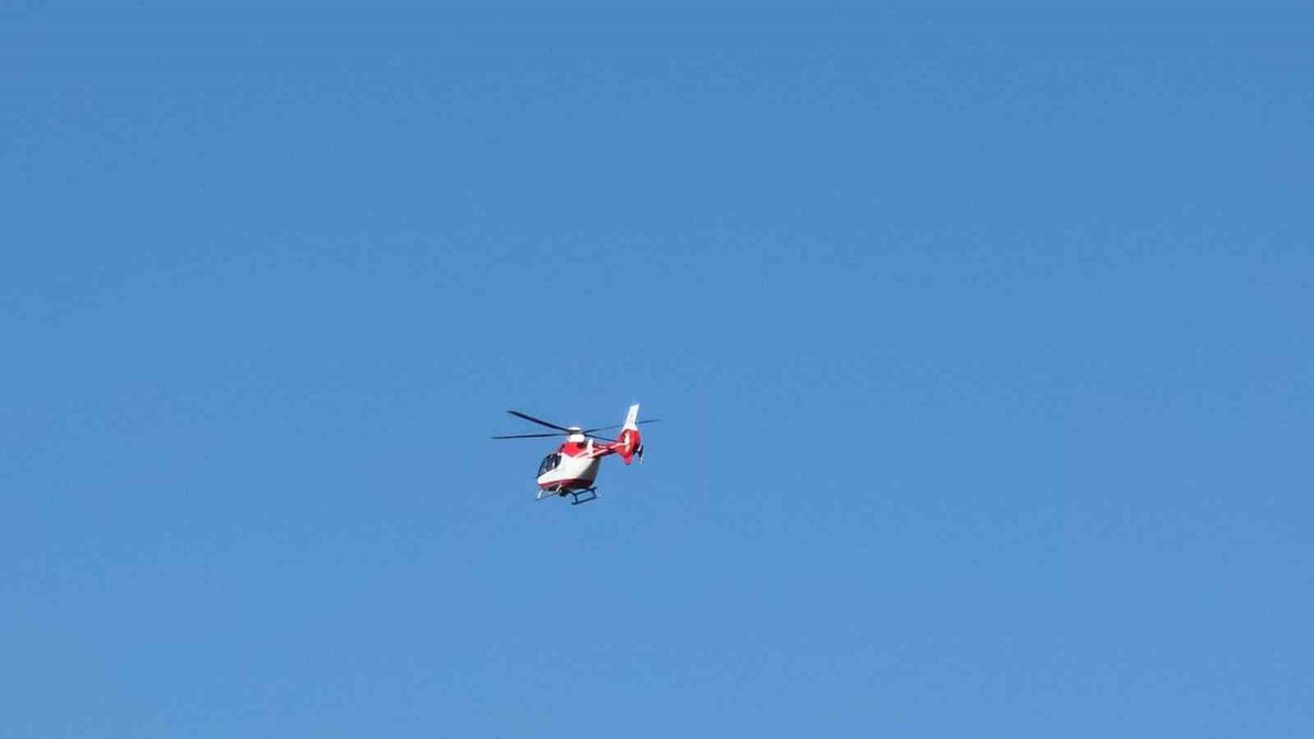Hakkari’de entübe bebek helikopter ambulansla Van’a sevk edildi