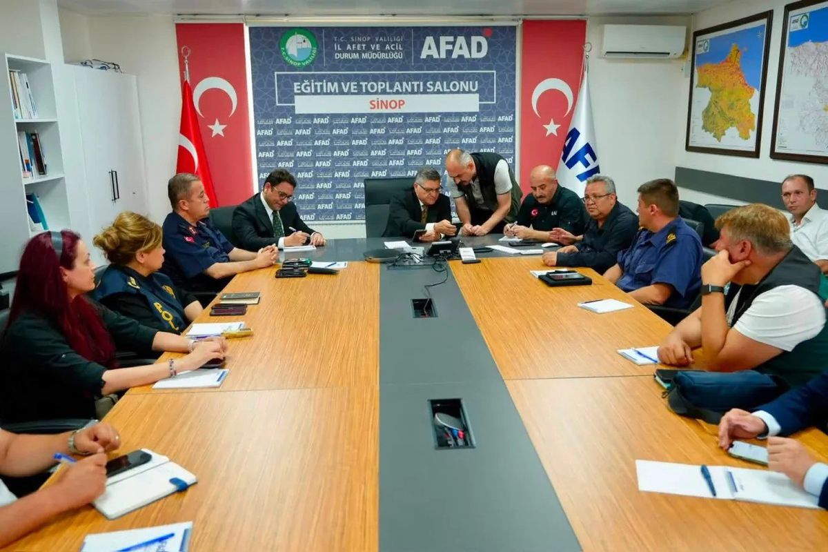 Sinop’ta afet mesaisi