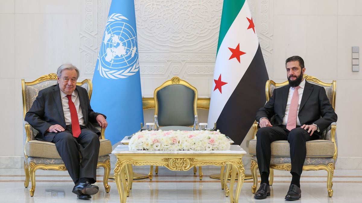 Suriye Cumhurbaşkanı Şara, BM Genel Sekreteri Guterres ile bir araya geldi
