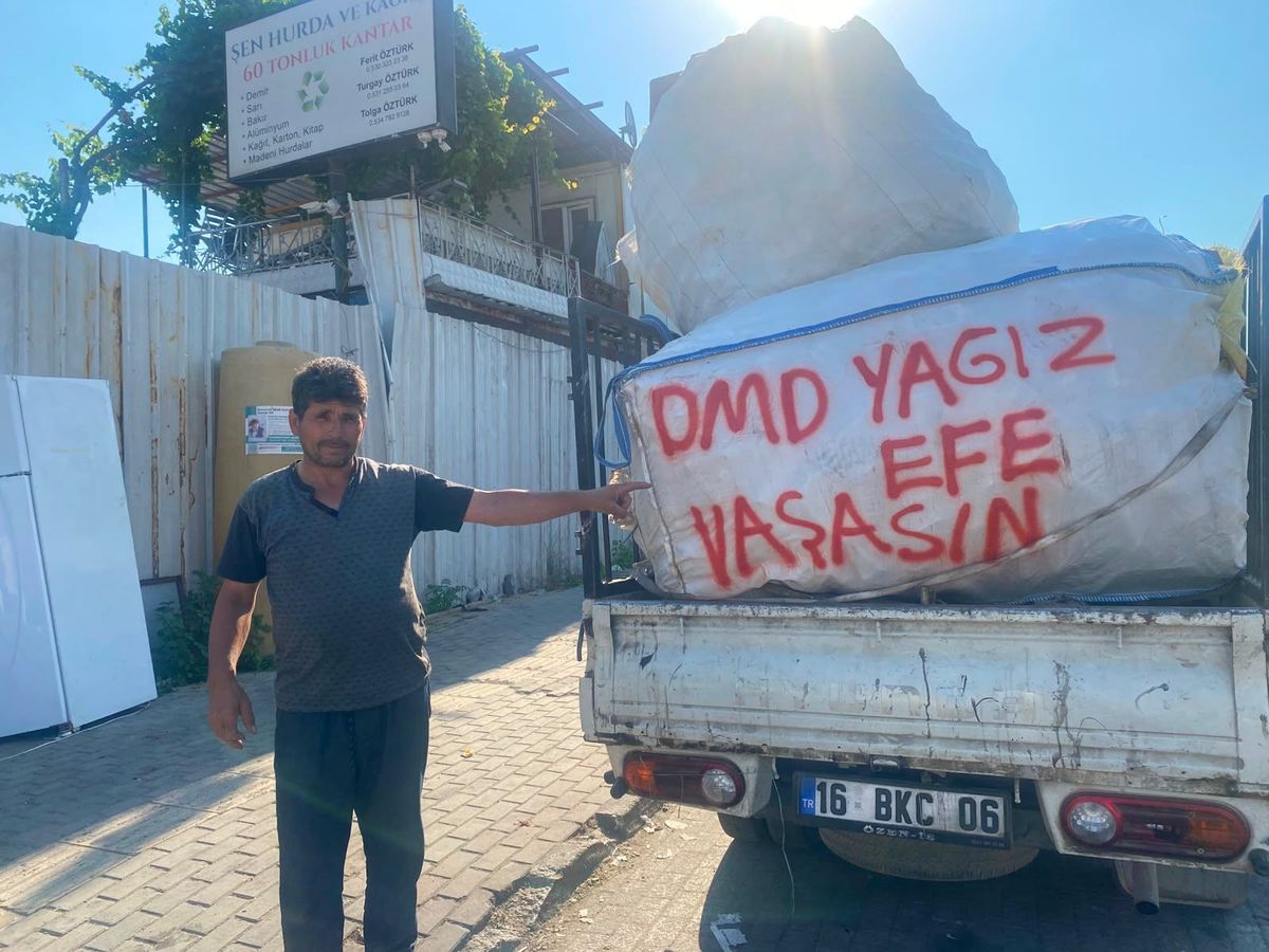Kağıt toplayıcılarından DMD hastası Yağız Efe'ye anlamlı destek
