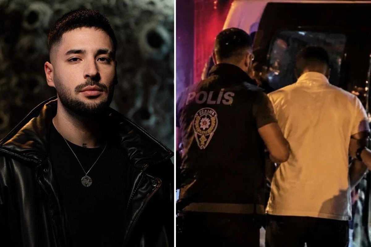 Rapçi 'Uzay' sahnede olduğu sırada gözaltına alındı