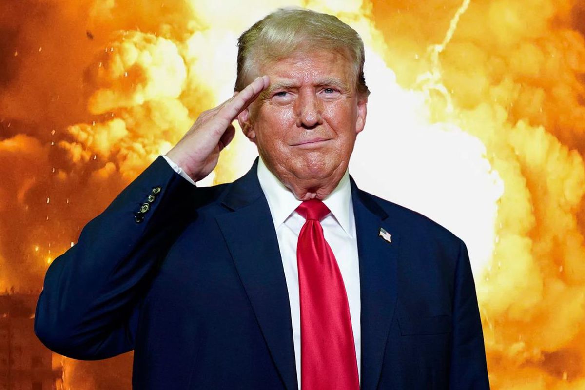 ABD Başkanı Donald Trump'ın bir toplantı sırasında çekilmiş fotoğrafı.