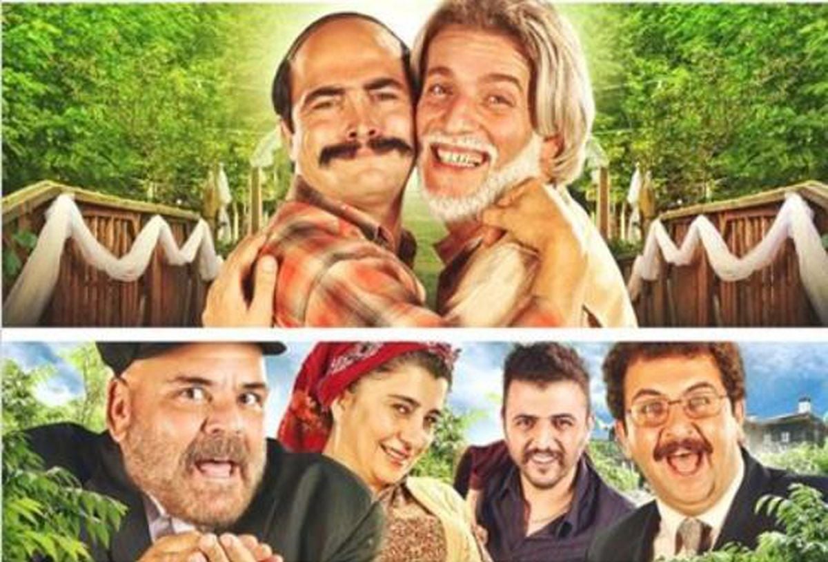 Düğün Dernek filmi oyuncuları Ahmet Kural ve Murat Cemcir'in bir sahnesi