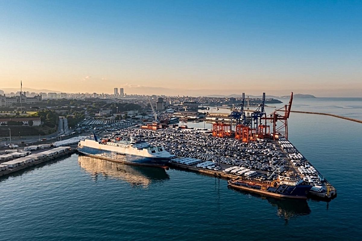 Binlerce sıfır otomobil Türkiye'ye geldi: Haydarpaşa Limanı'nda bekliyorlar
