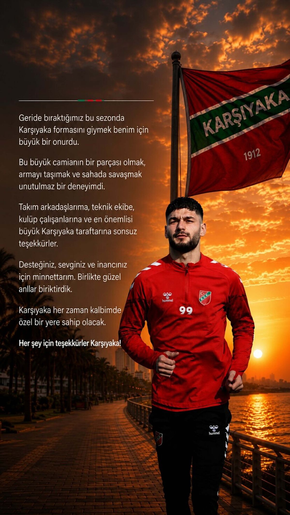 Karşıyaka'ya Veda: Ethem Örgev, Yeşil-Kırmızılı Formaya Veda Etti