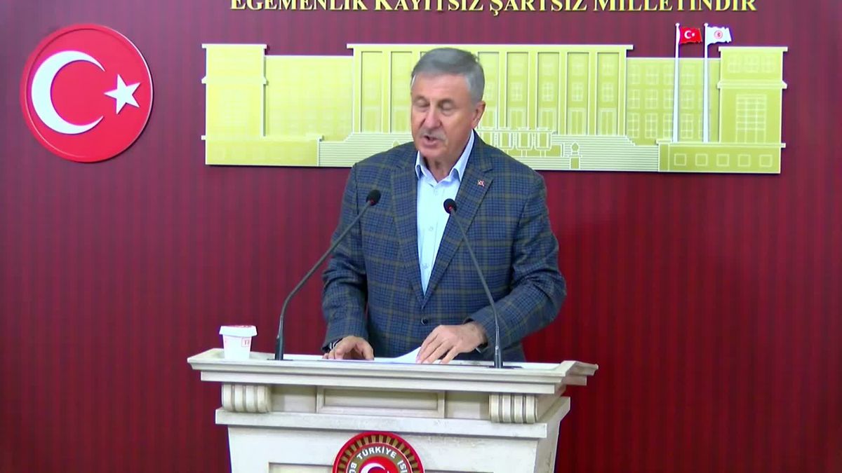 Yeni Yol Grup Başkanvekili Selçuk Özdağ, TBMM'de konuşma yaparken