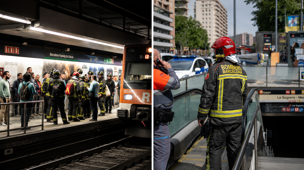 Barcelona metrosunda yangın paniği: 39 yolcu hastaneye kaldırıldı