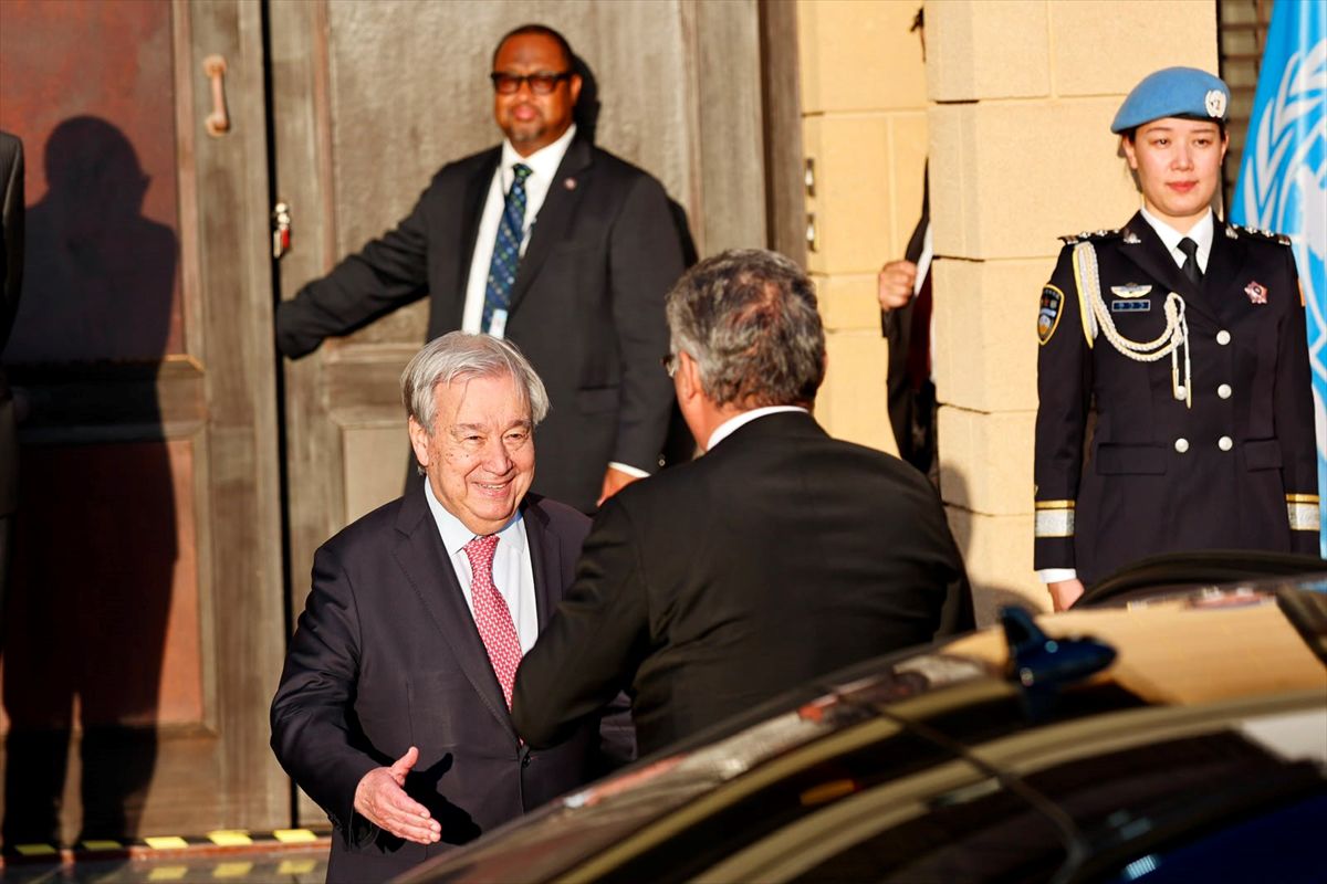 BM Genel Sekreteri Guterres, Erhürman ve Hristodulidis ile akşam yemeğinde bir araya geldi