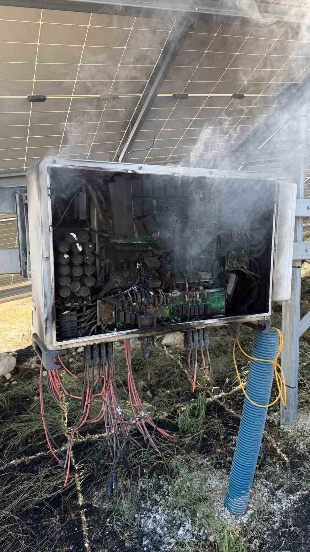 Güneş Enerji Santrali Trafosunda Yangın