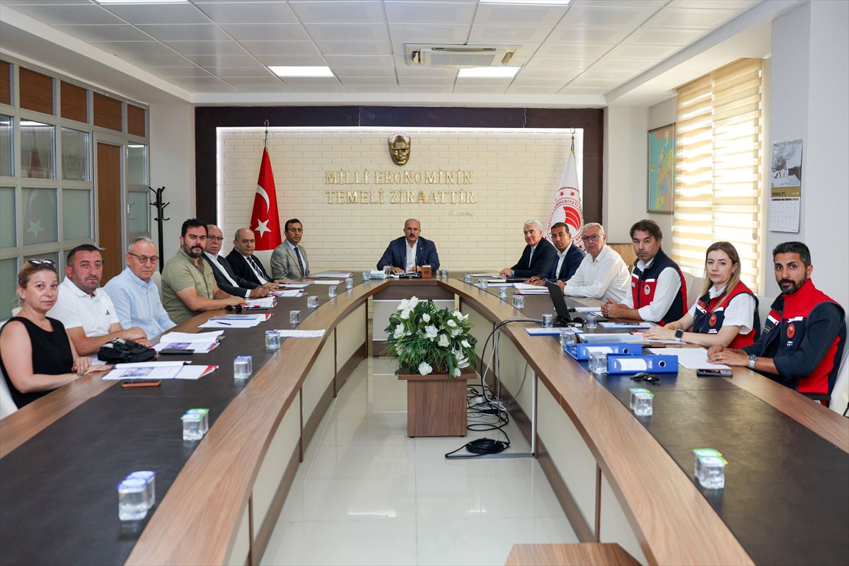 Çanakkale Valisi Ömer Toraman başkanlığında Toprak Koruma Kurulu toplantısı.
