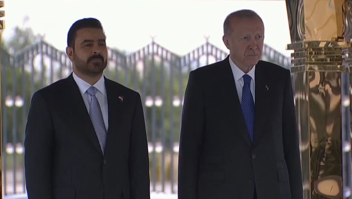 Cumhurbaşkanı Erdoğan, Irak Başbakanı ez-Zeydi'yi Resmi Törenle Karşıladı