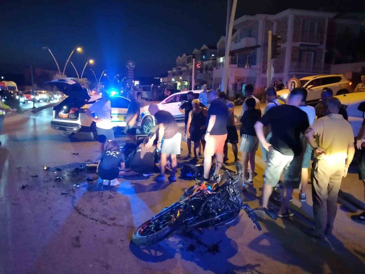 Datça’da trafik kazası: 1 yaralı
