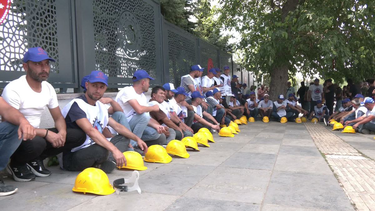 Maden işçilerinden Ankara'da eylem: Ödemeler yapılana kadar ayrılmayacağız