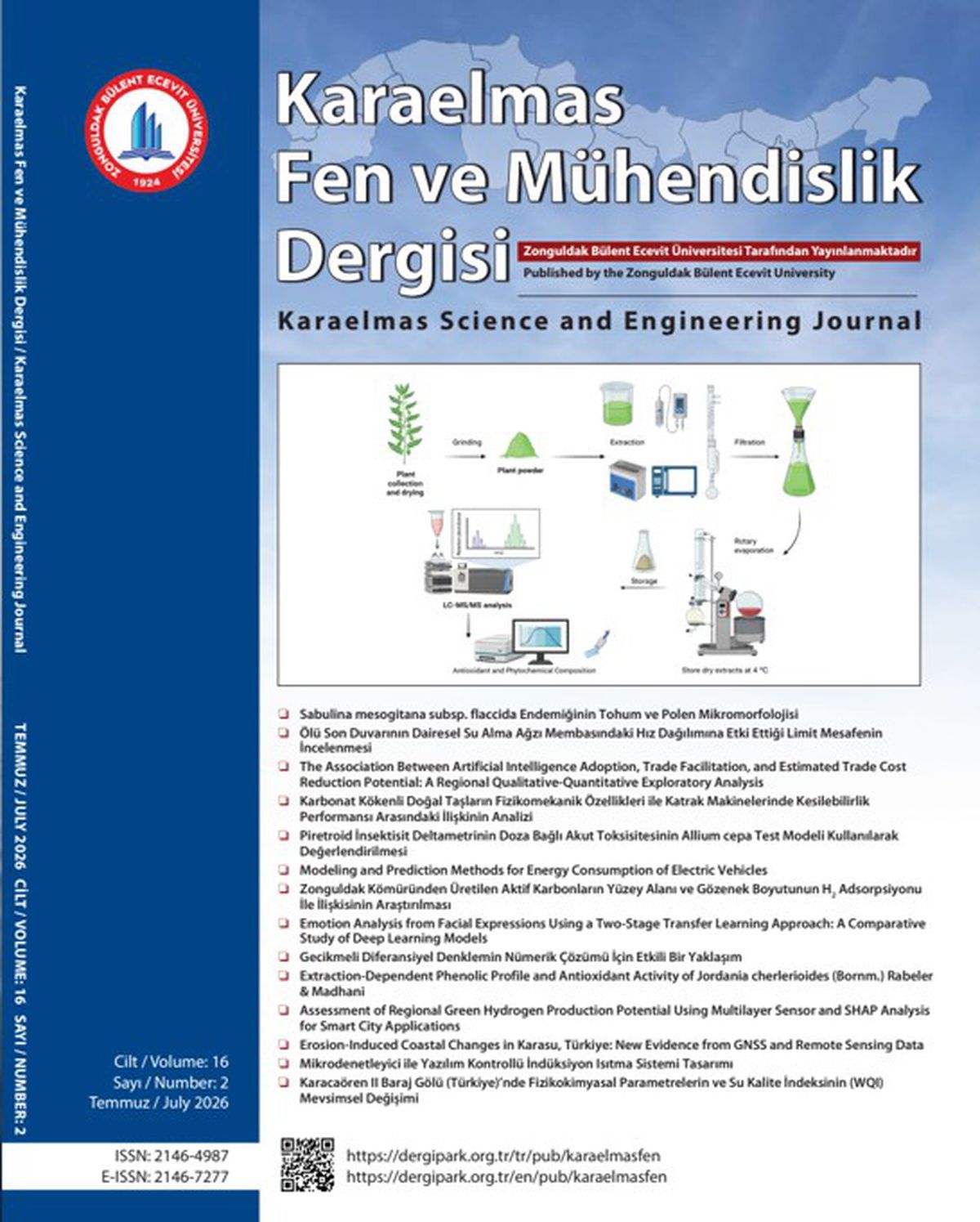 Karaelmas Fen ve Mühendislik Dergisi’nin 2026 Yılı İkinci Sayısı Yayımlandı