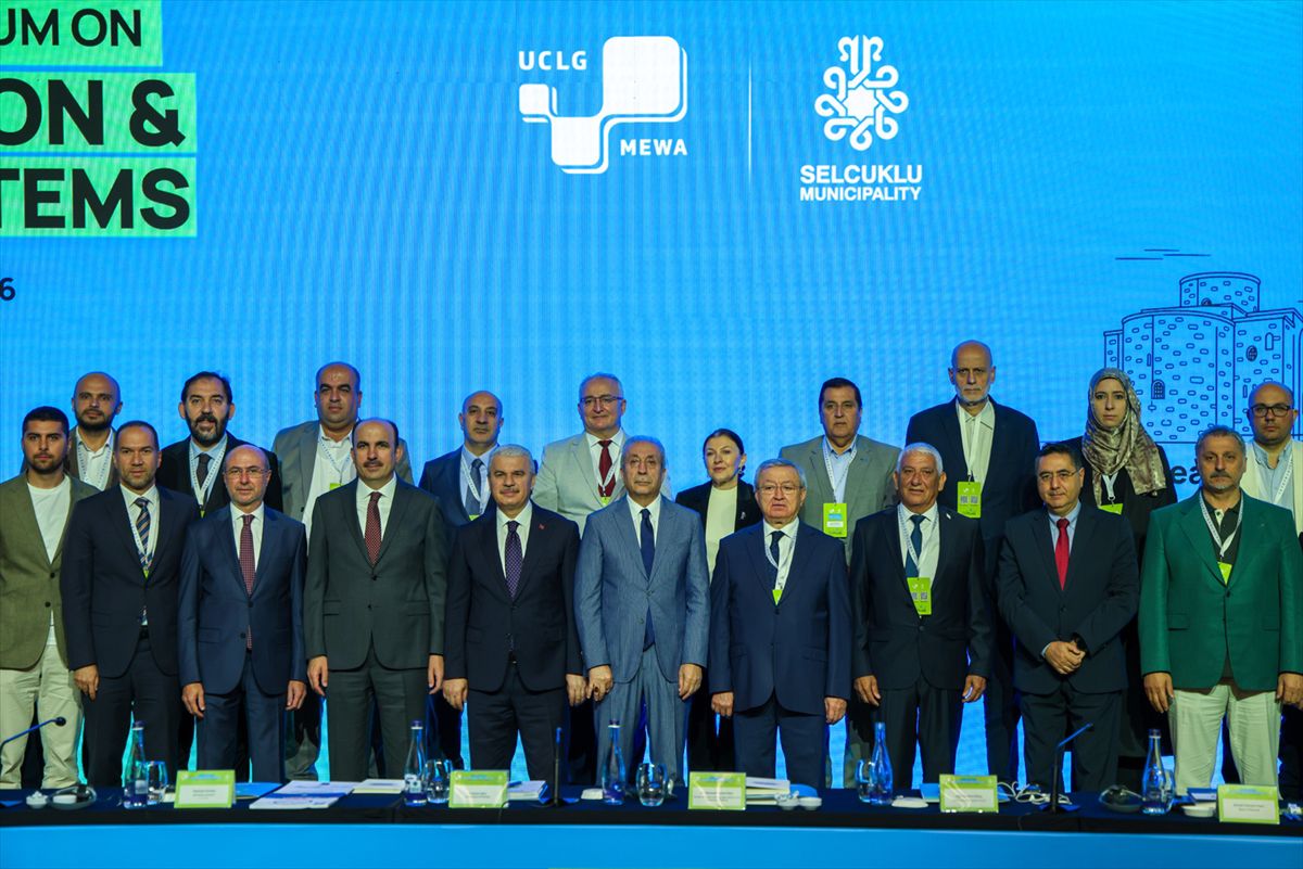 Konya'da UCLG-MEWA Yenilikçilik ve Gıda Sistemleri Forumu'nun açılışından genel görünüm.