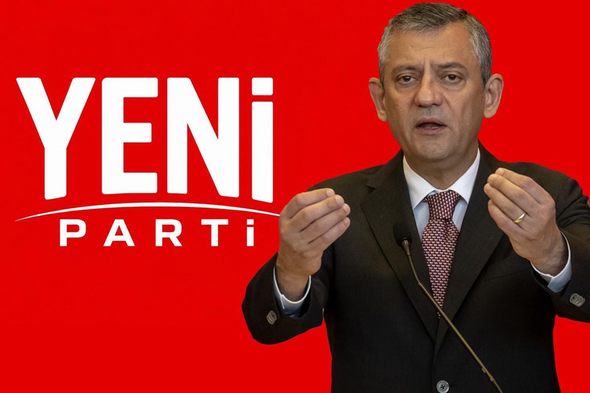 Yeni Parti Genel Başkanı Özgür Özel açıklama yaparken