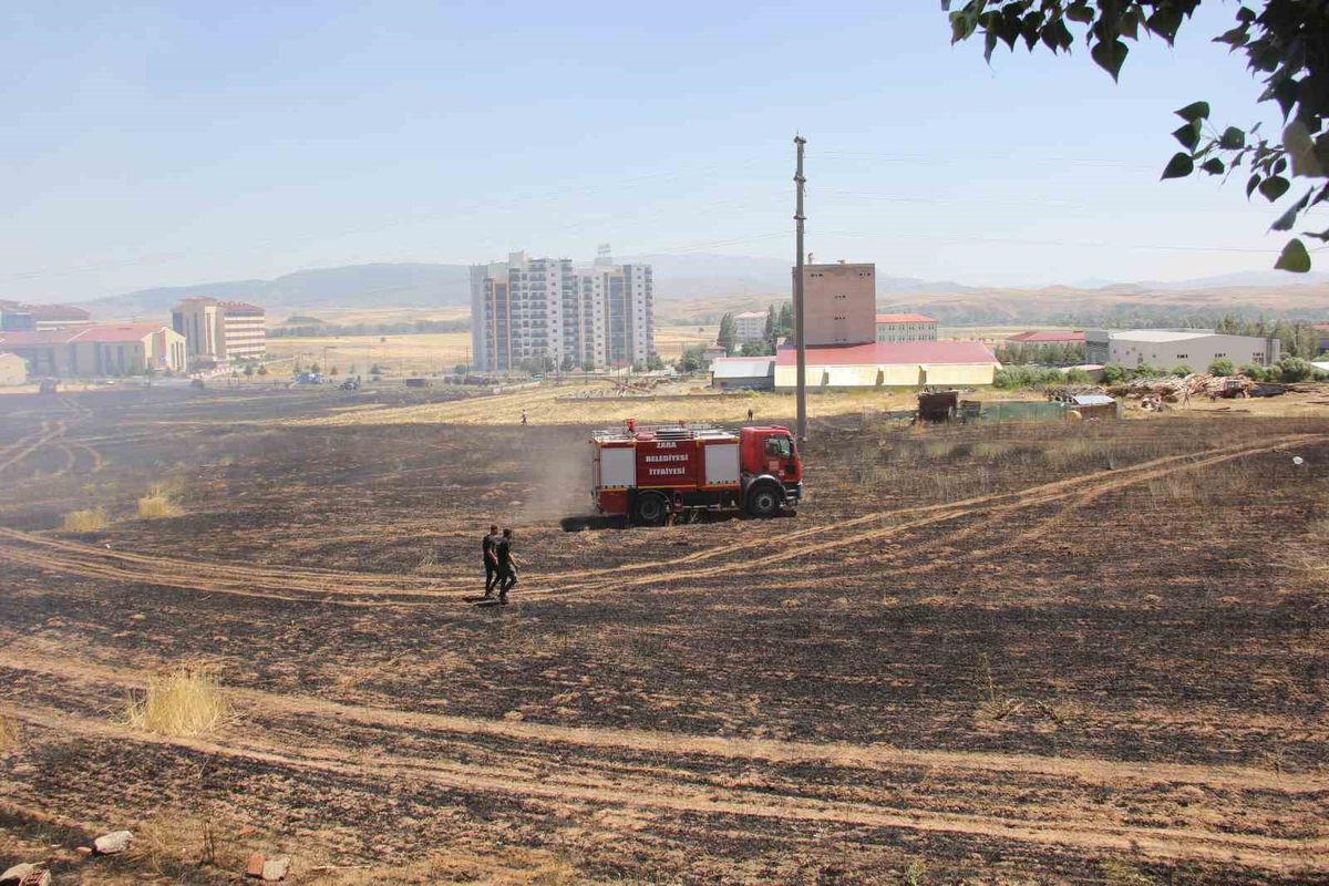 Buğday tarlasında yangın çıktı, dumanlar trafik kazasına neden oldu: 1 yaralı