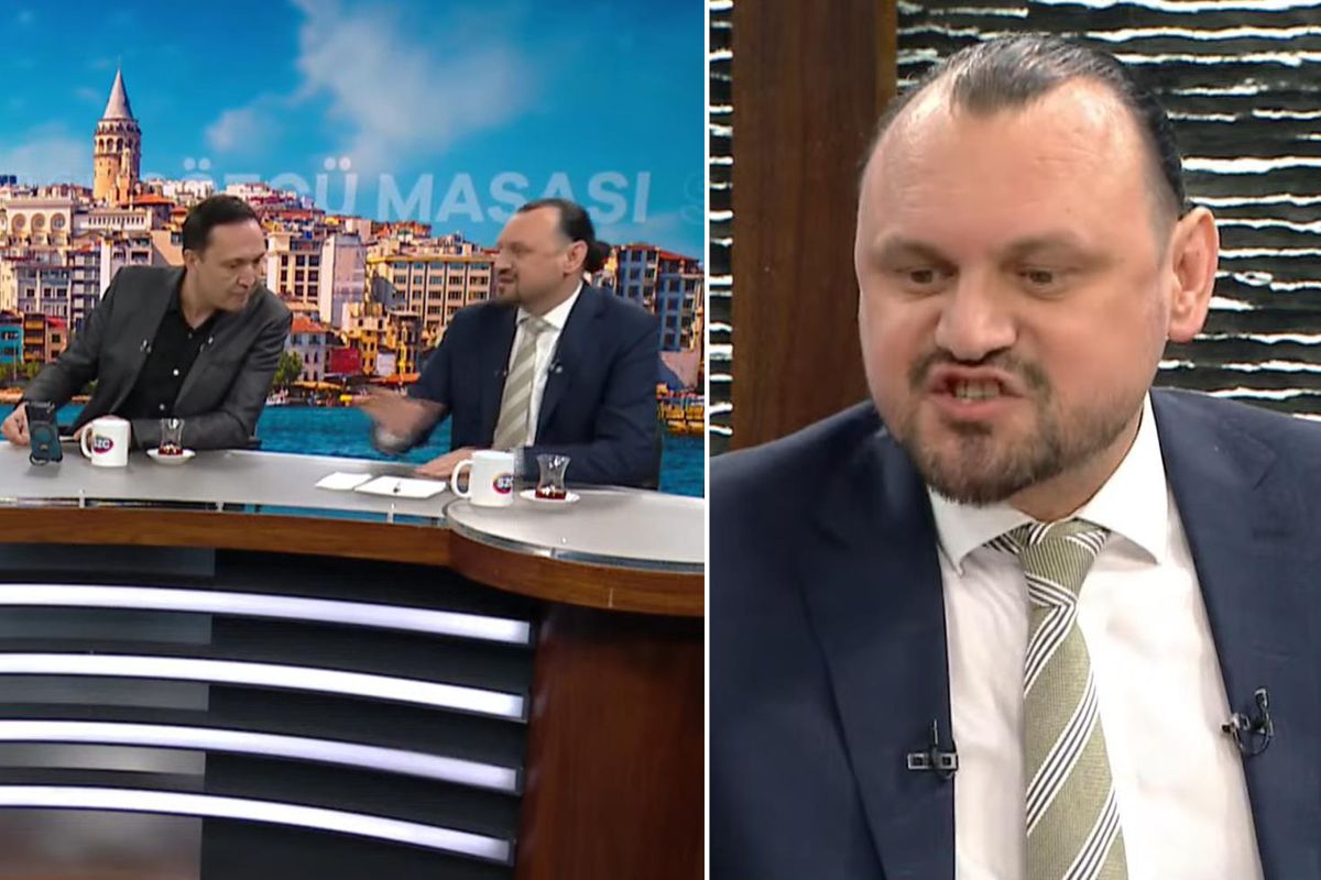 Canlı yayında stüdyoyu terk etti ve hakaretler edildi
