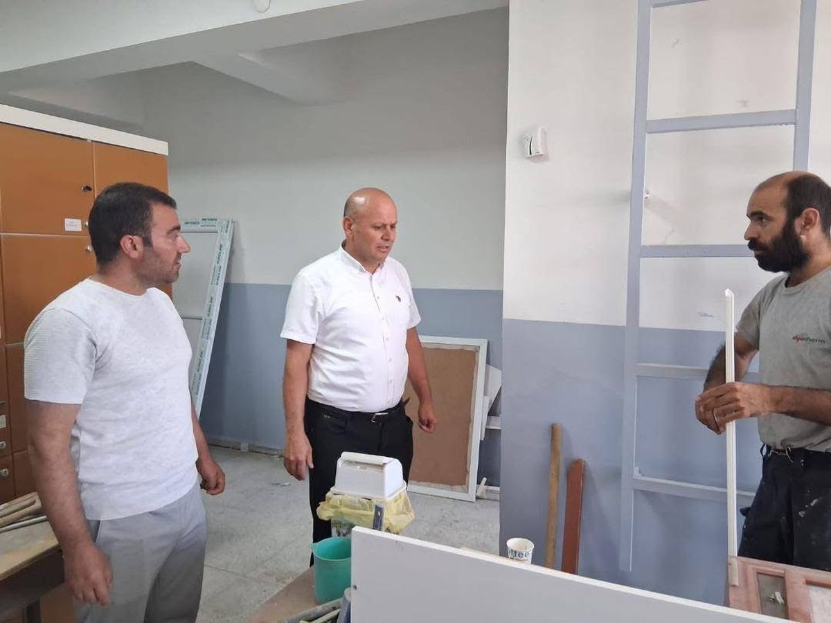 Çermik’te okullar yeni eğitim ve öğretim yılına hazırlanıyor