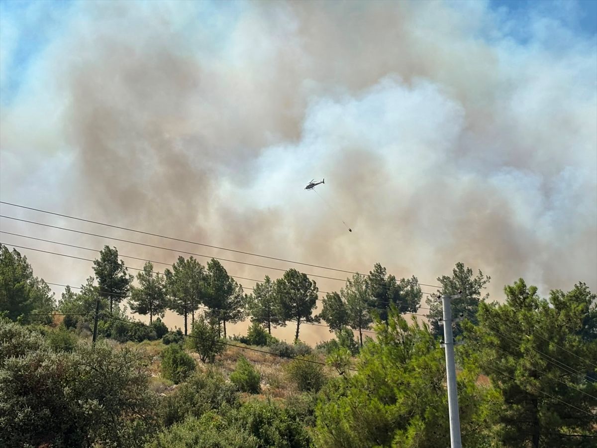 GÜNCELLEME - Antalya'nın Kumluca ilçesinde orman yangını çıktı