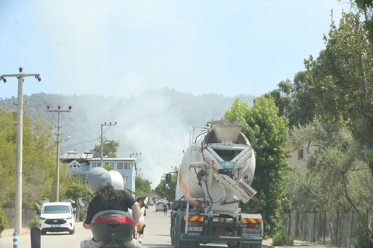 Muğla'nın Fethiye ilçesinde orman yangını çıktı
