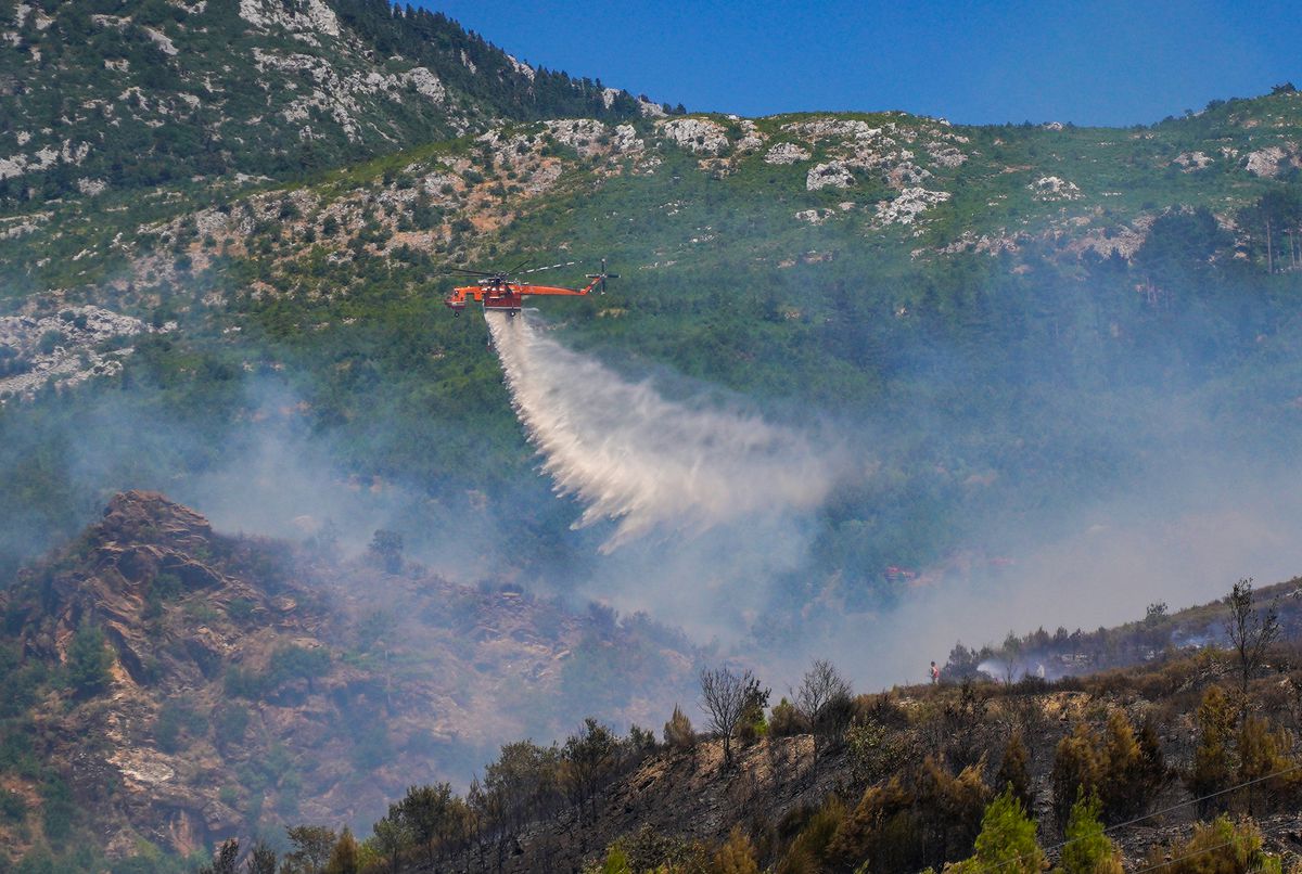 Alanya'daki orman yangını ikinci gününde