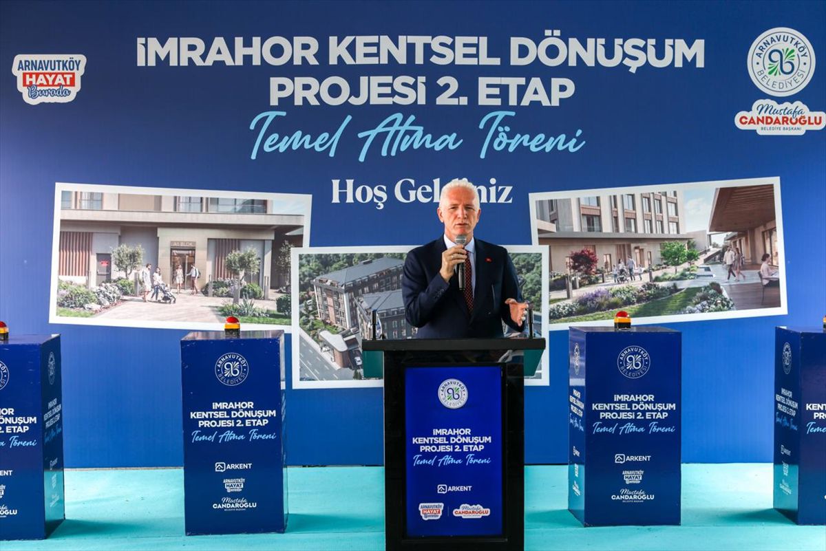 Arnavutköy'de İmrahor Kentsel Dönüşüm Projesi'nin ikinci etabının temeli atıldı
