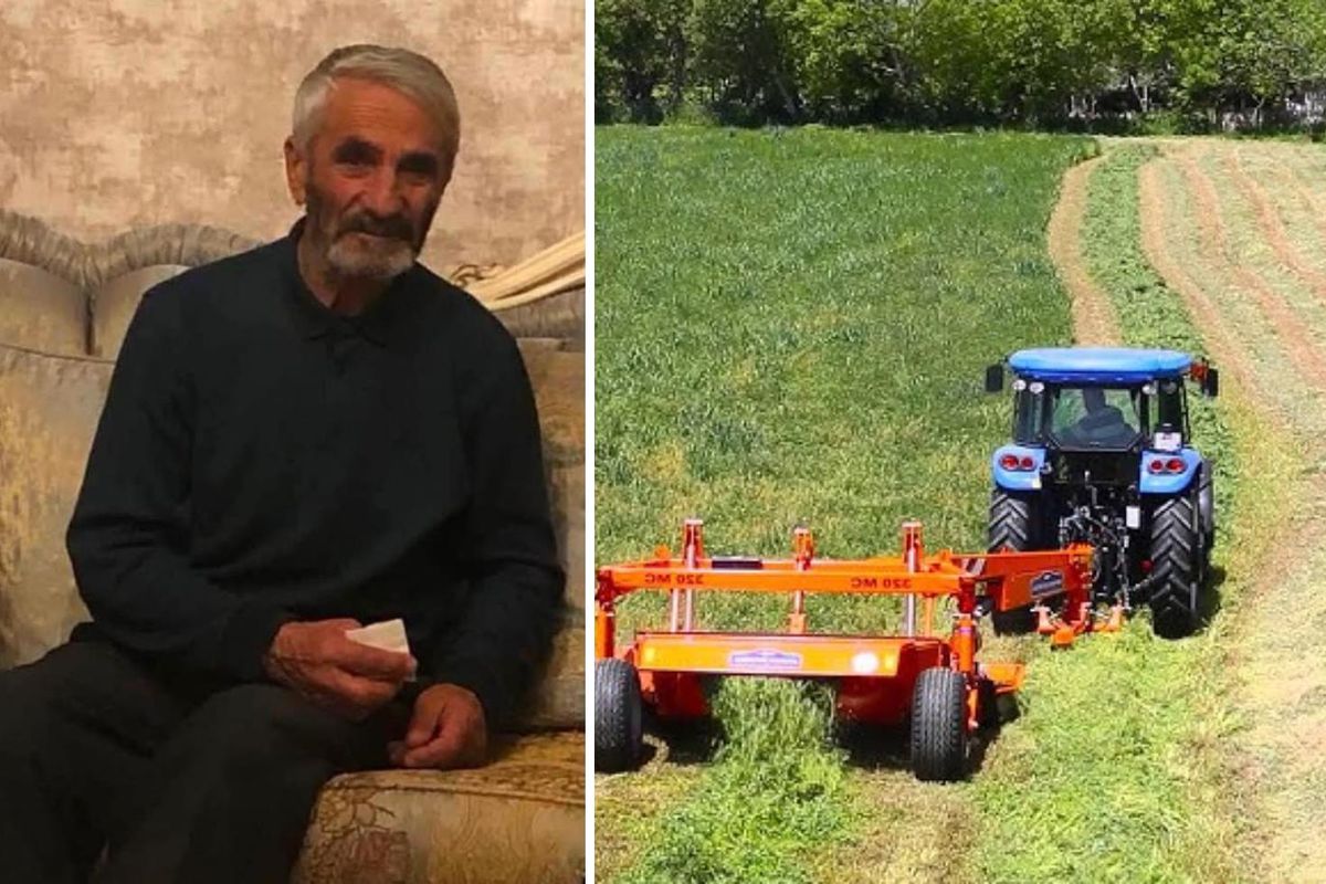Ot biçme makinesine sıkışan çiftçi feci şekilde can verdi