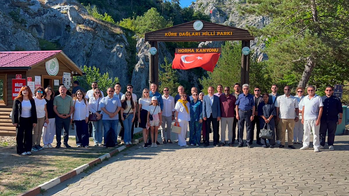 Kastamonu'da büyükelçiler ve yabancı ülke temsilcileri Horma Kanyonu'nu gezdi
