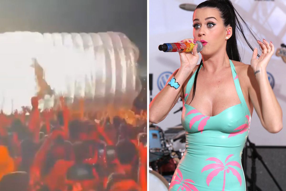 Katy Perry'ye konserde 'yanlış yön' sürprizi