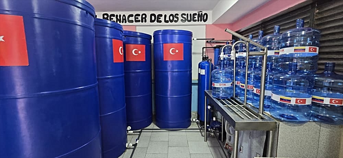 Venezuela'da AFAD çadır kentine günlük 18 bin litre kapasiteli içme suyu tesisi kuruldu