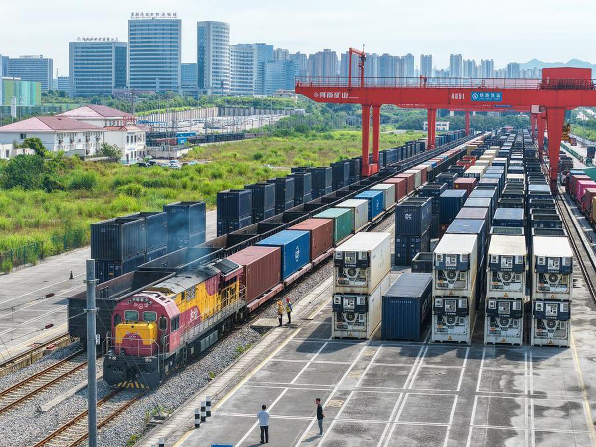 Albüm: Çin'in Chongqing kentinde Yeni Uluslararası Kara-Deniz Ticaret Koridoru'nda yük treni seferleri 961'e ulaştı